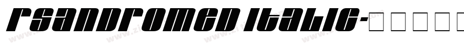 Rsandromed Italic字体转换